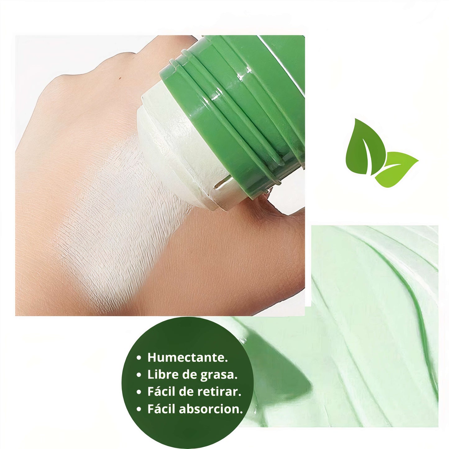 Mascarilla de té verde.
