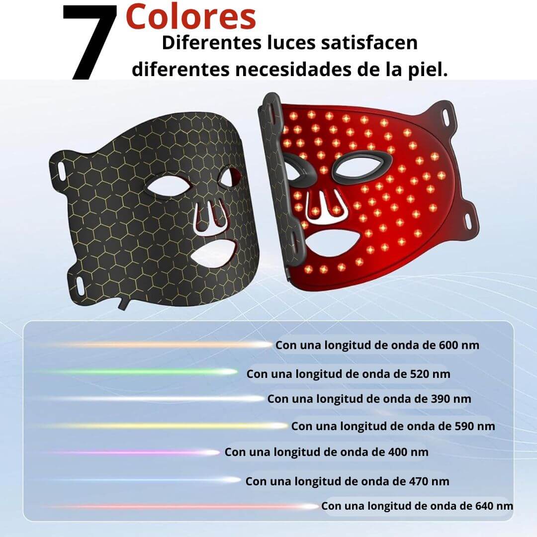 Máscara facial LED
