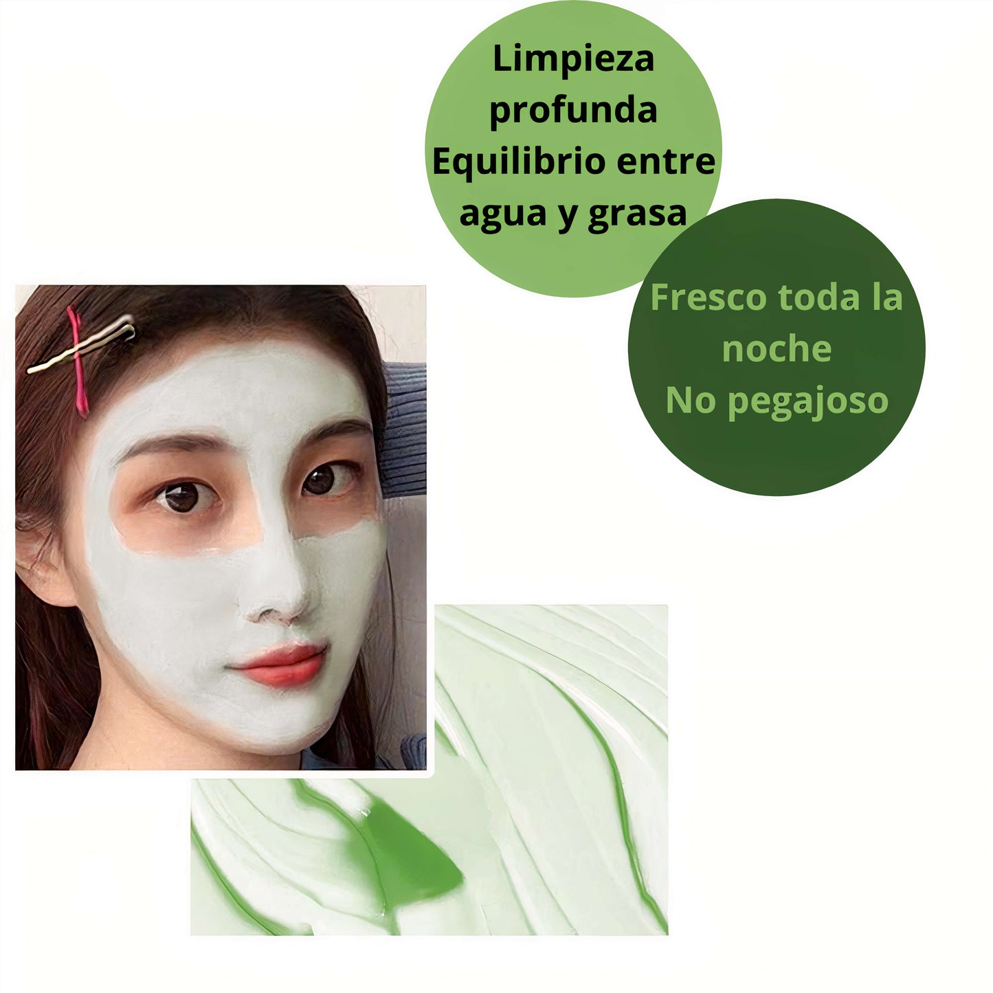 Mascarilla de té verde.