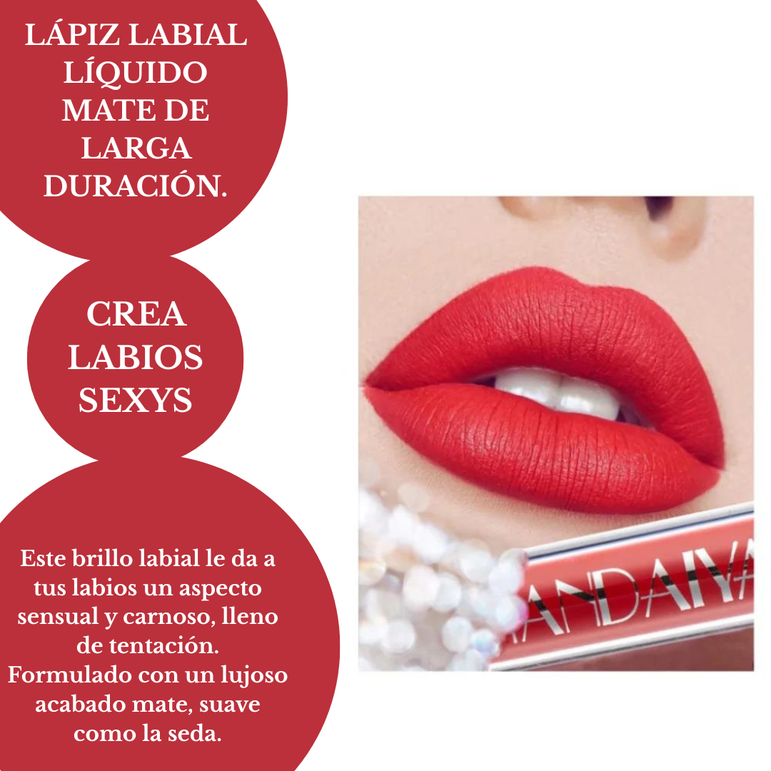 Pack de 6 pintalabios color mate