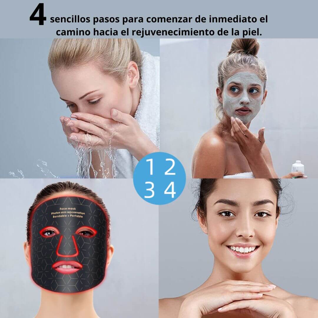 Máscara facial LED