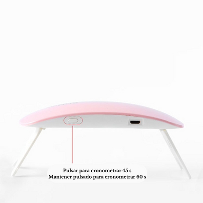 Mini lámpara LED seca esmalte
