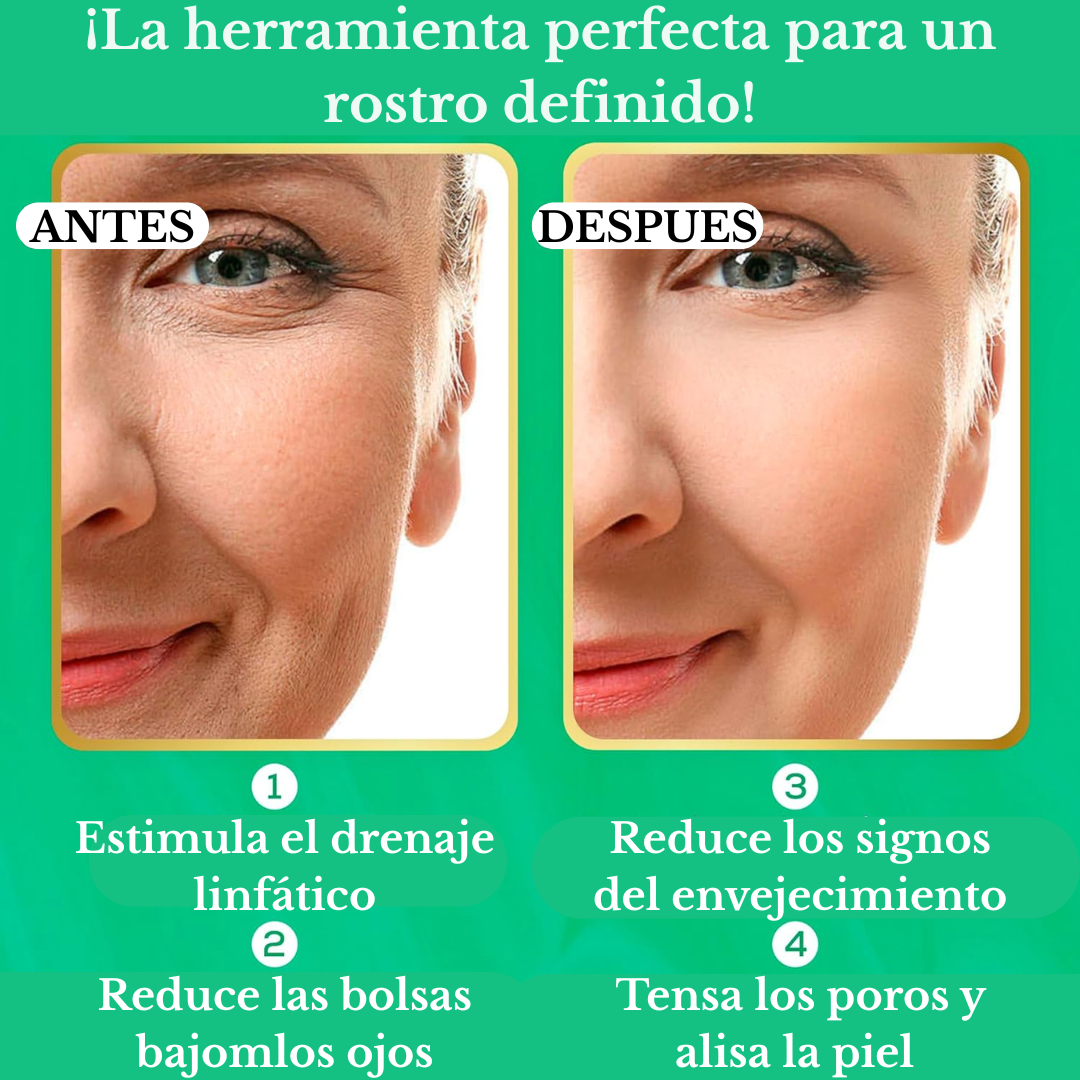 Rodillo de Jade masaje Facial